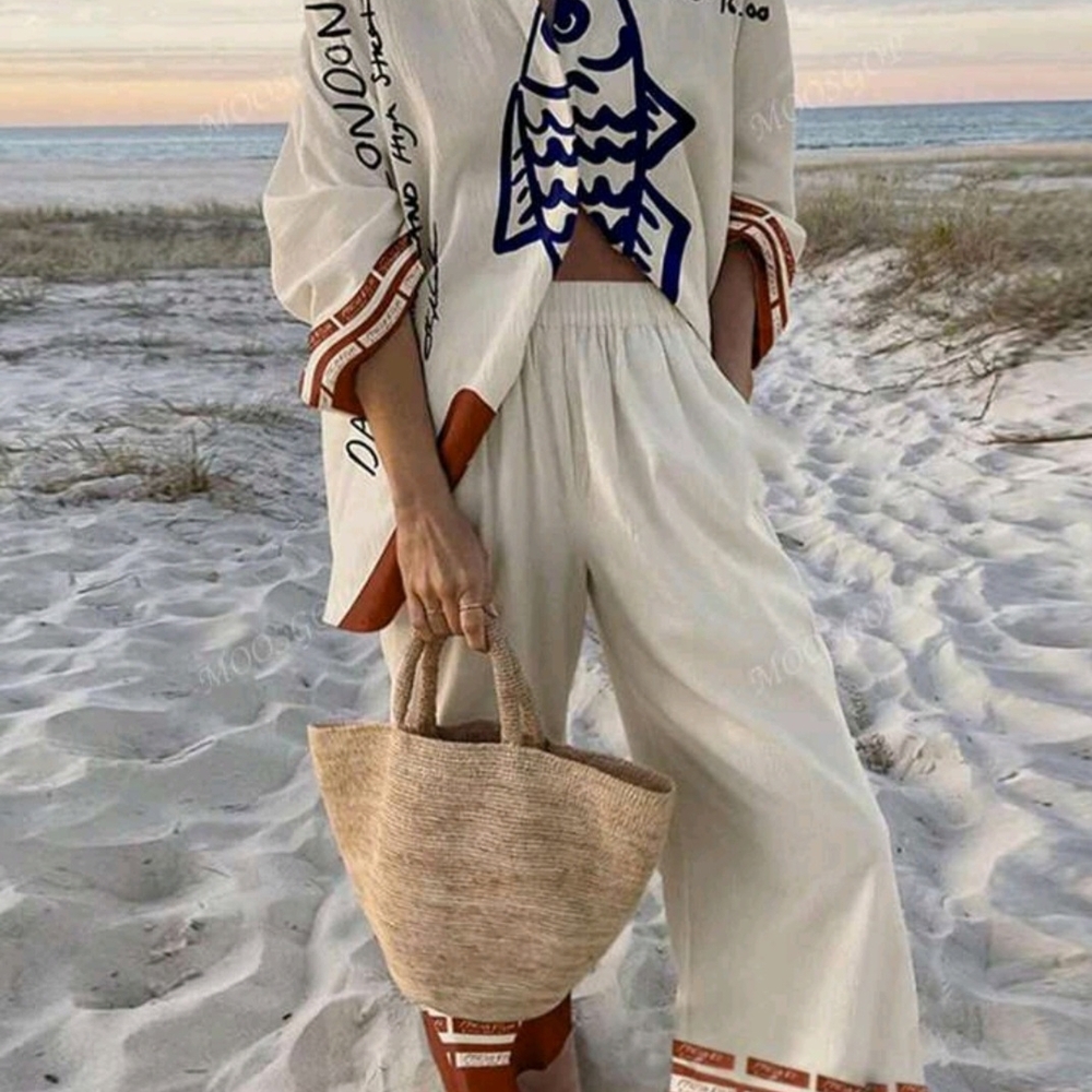 Silky Fish Market Summer Oversized PJ Look Outfit